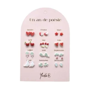 lot 12 paires boucles