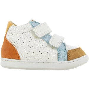 Baskets premiers pas Bouba Box Easy Shoo Pom – Marine & Camel
