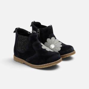 Bottines Bob Zip Flo Pom d’Api – Navy