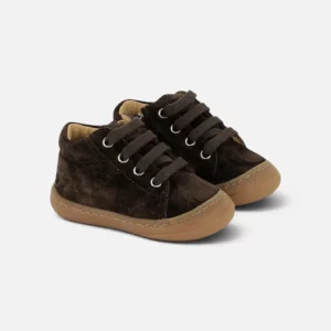 Baskets premiers pas Tom Zip Lace Shoo Pom – Truffe