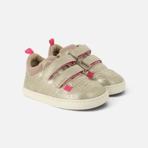 Baskets Barefoot Tooties Easy Shoo Pom – Platine & Marron